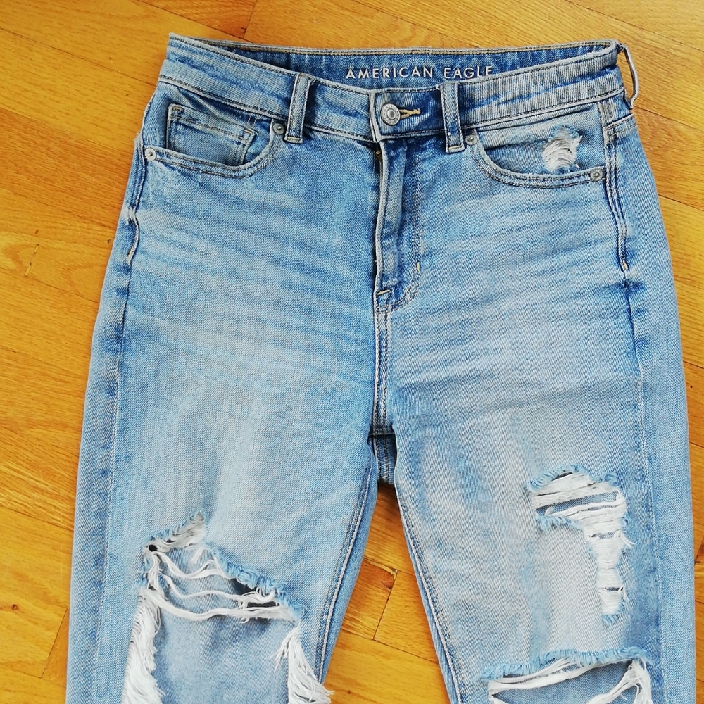 American eagle stretch mom jeans